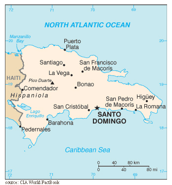 Map of Dominican Republic