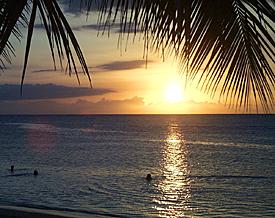 Picture of a Dominican sunset