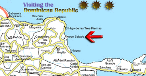 Area map of the Dominican Republic