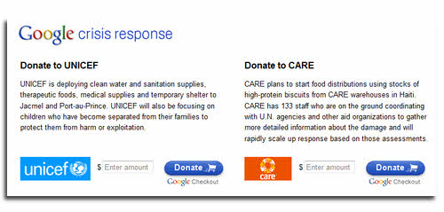 Help Haiti - Google Crisis Relief