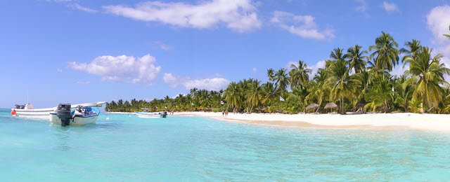 Tropical beach Isla Saona Dominican Republic