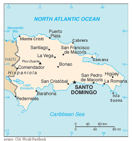 Map of Dominican Republic